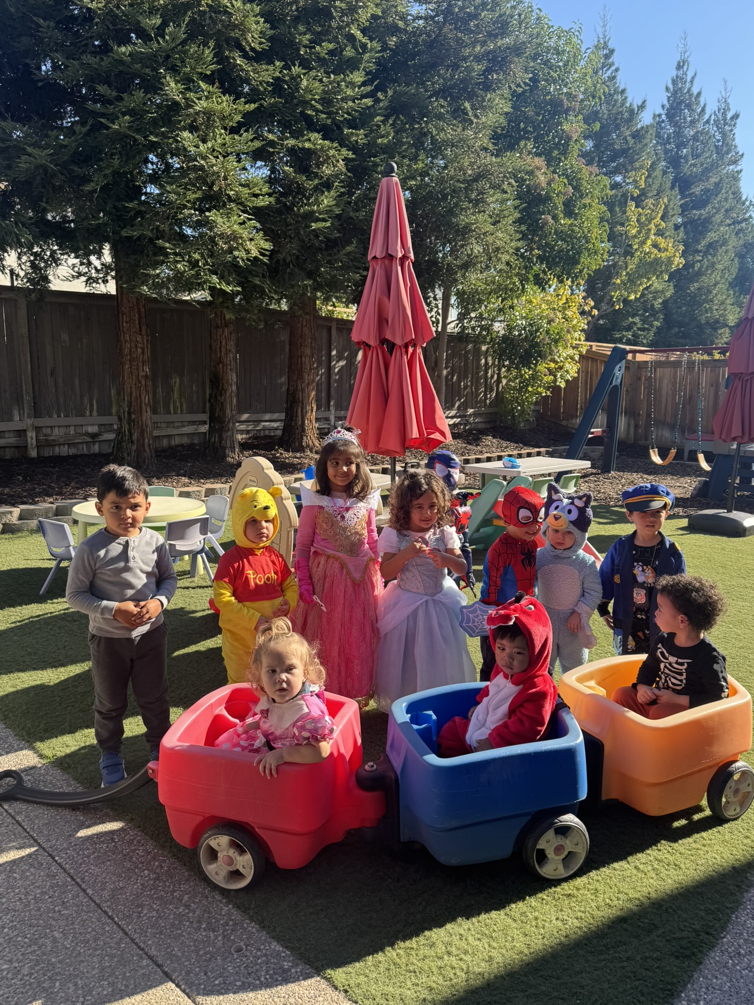 Child-friendly colorful space